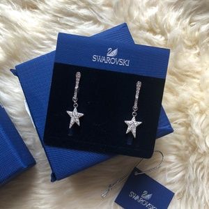 Swarovski Crystal star drop earrings